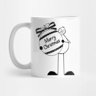 Merry Christmas Minimalist line art Mug